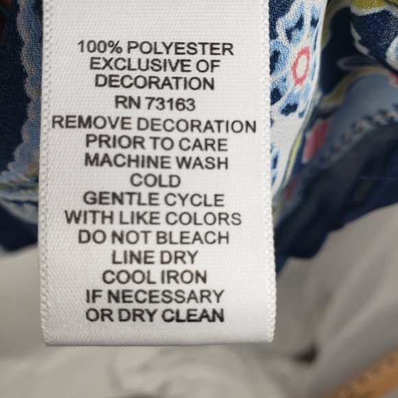 Melissa Paige Colorful Women's Paisley Accordian Fold Shirt Sz XL W/necklace - Picture 10 of 10